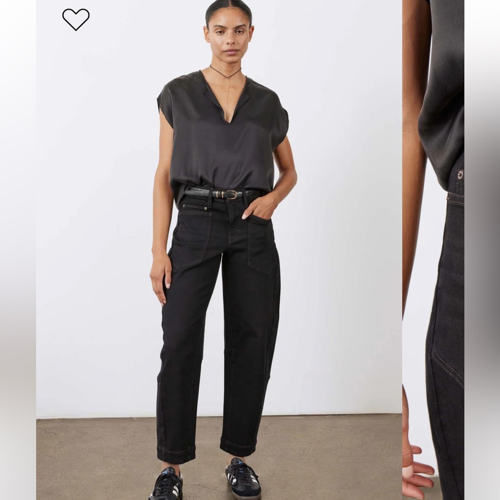 Ruti The Slouchy Jeans 2.0. Dusted Black. Size 4. New with tags.